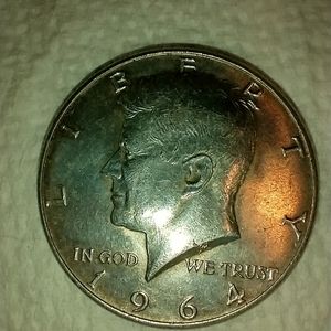 1964 United States Kennedy half dollar, excellent condition